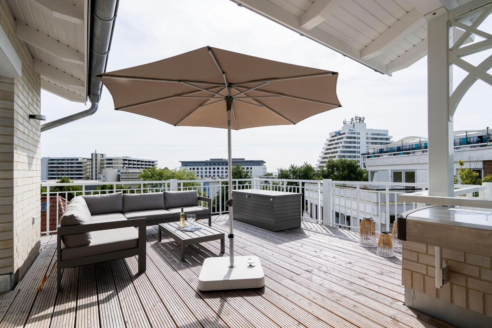 Апартаменты Wicheldorfstrasse 48A Penthouse Am Kurpark Грёмиц Экстерьер фото
